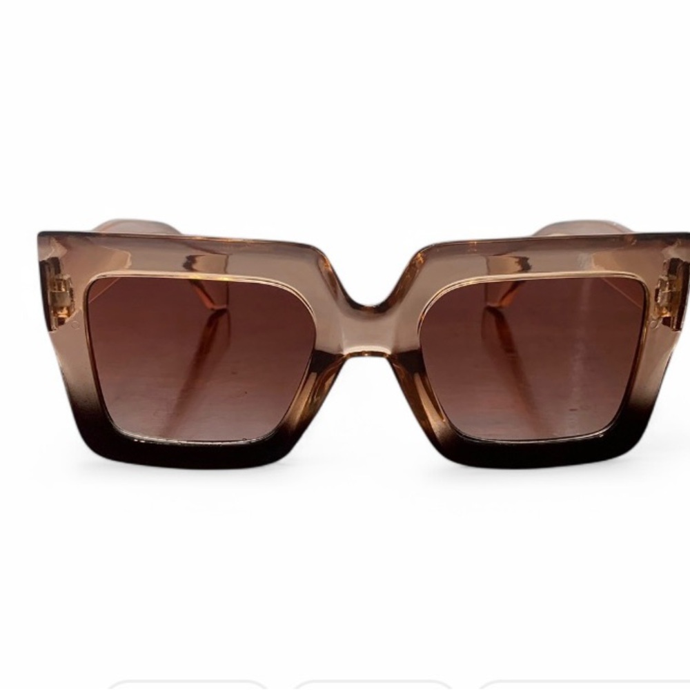 Unisex Stylish Brown Black Ombré Sunglasses